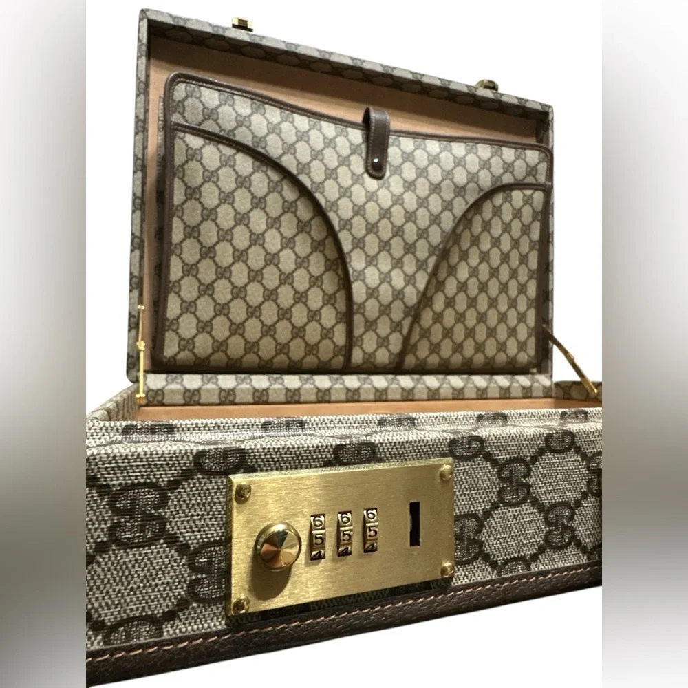 Vintage GUCCI GG briefcase attaché